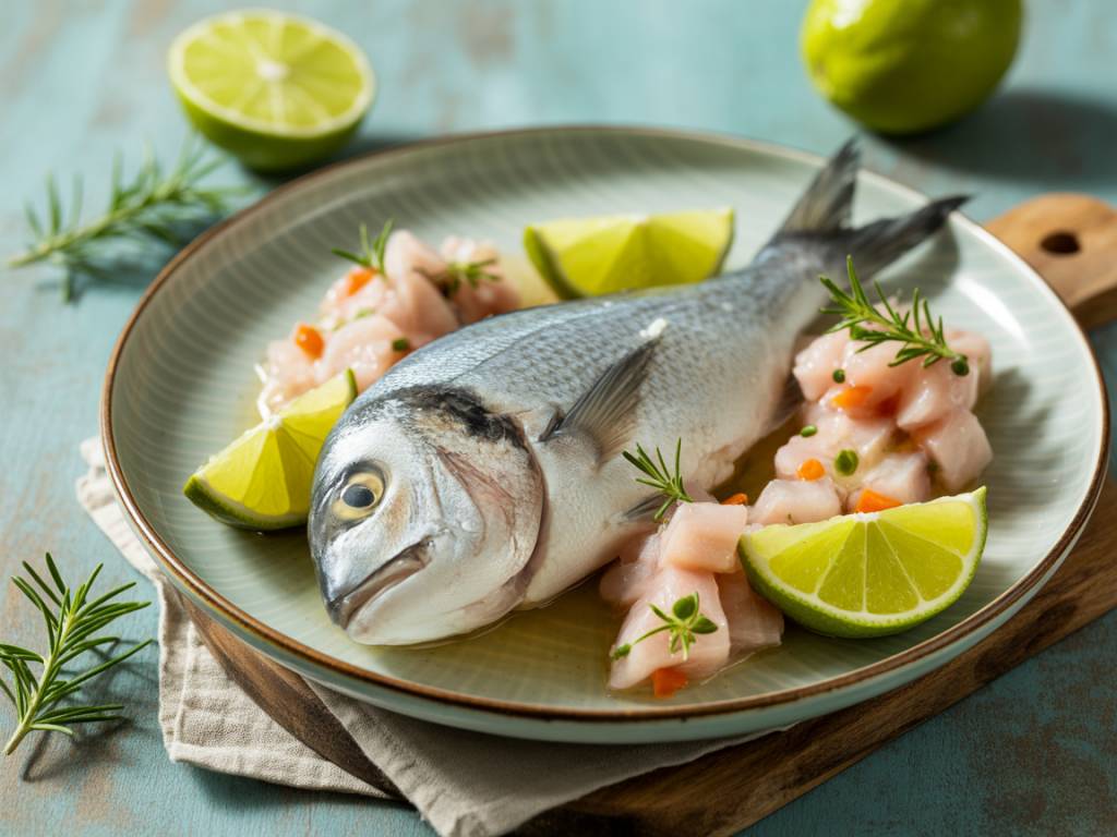 Recette de ceviche de dorade aux agrumes frais