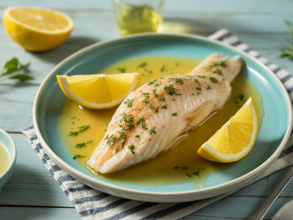 Recette : poisson blanc sauce citron simple et savoureuse