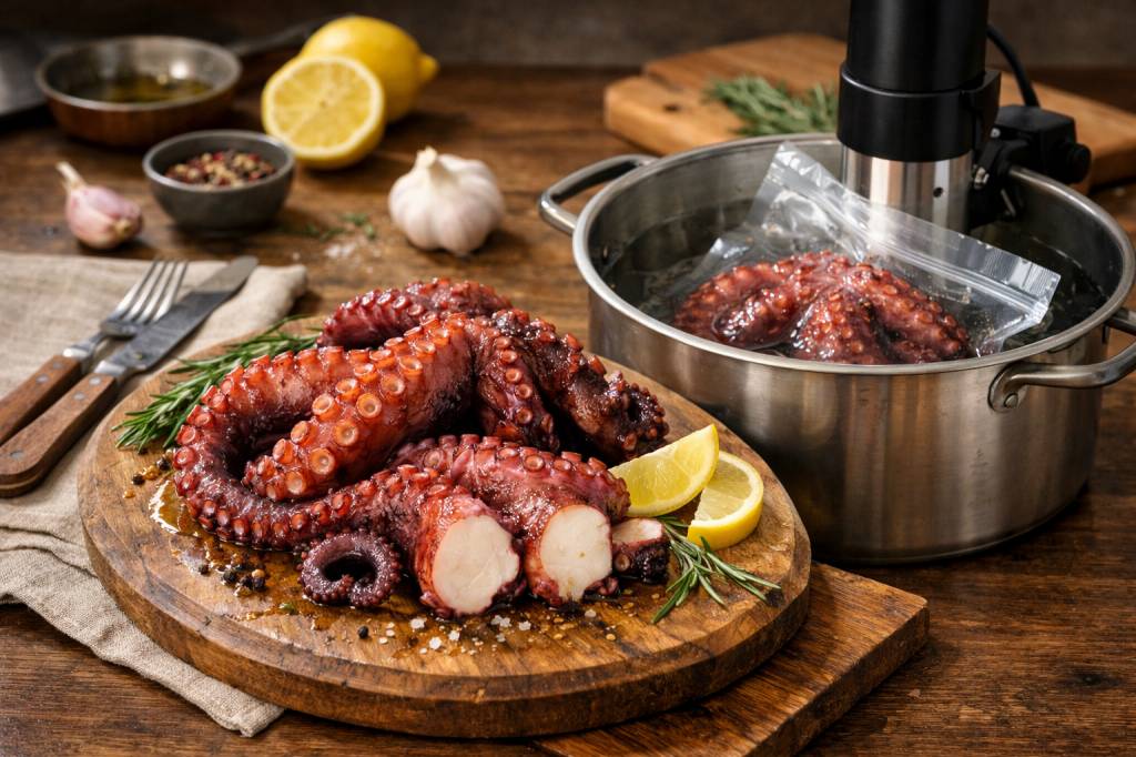 Temps de cuisson poulpe basse température : méthode pas à pas pour une chair ultra tendre