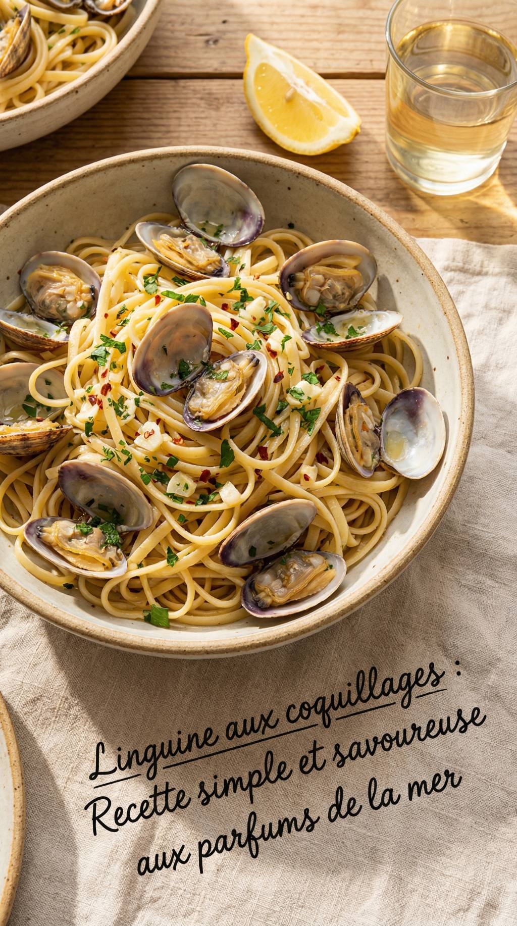 Linguine aux coquillages : recette simple et savoureuse aux parfums de la mer
