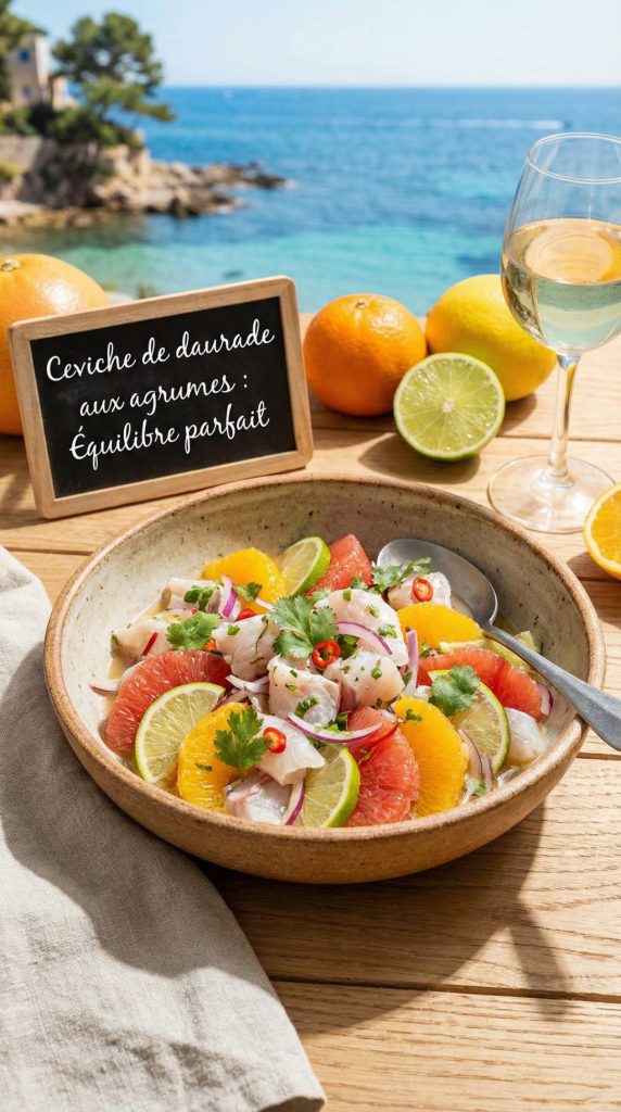 Recette ceviche daurade : fraîcheur, agrumes et équilibre des saveurs