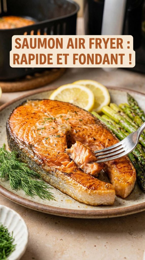 Recette darne de saumon au Airfryer : cuisson rapide et résultat fondant