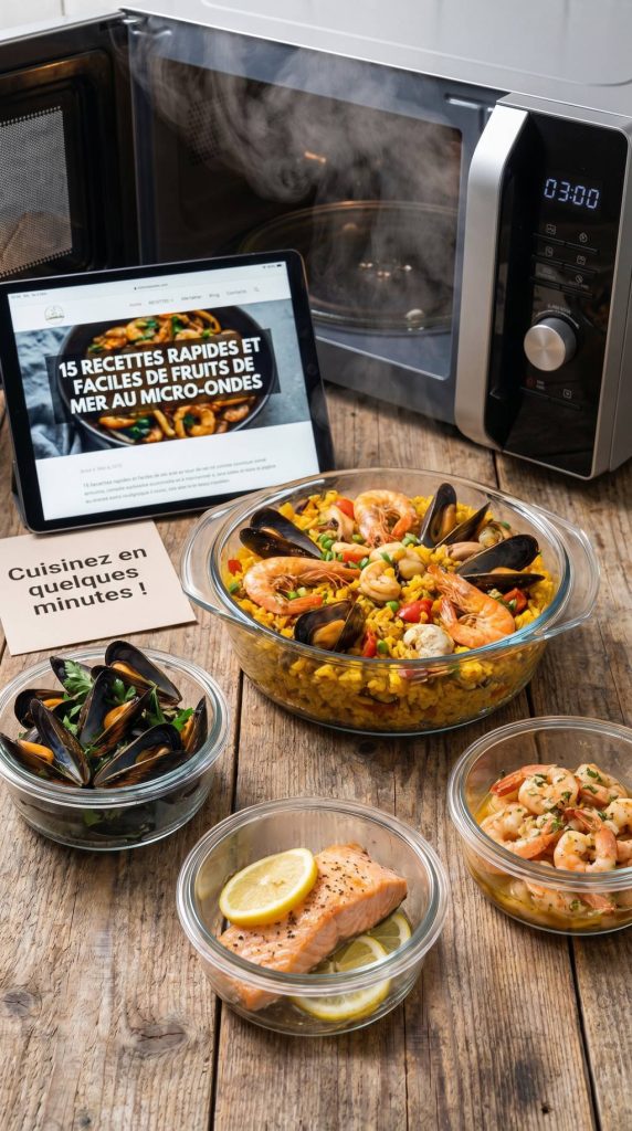15 recettes au micro-ondes rapides et faciles pour cuisiner la mer en quelques minutes