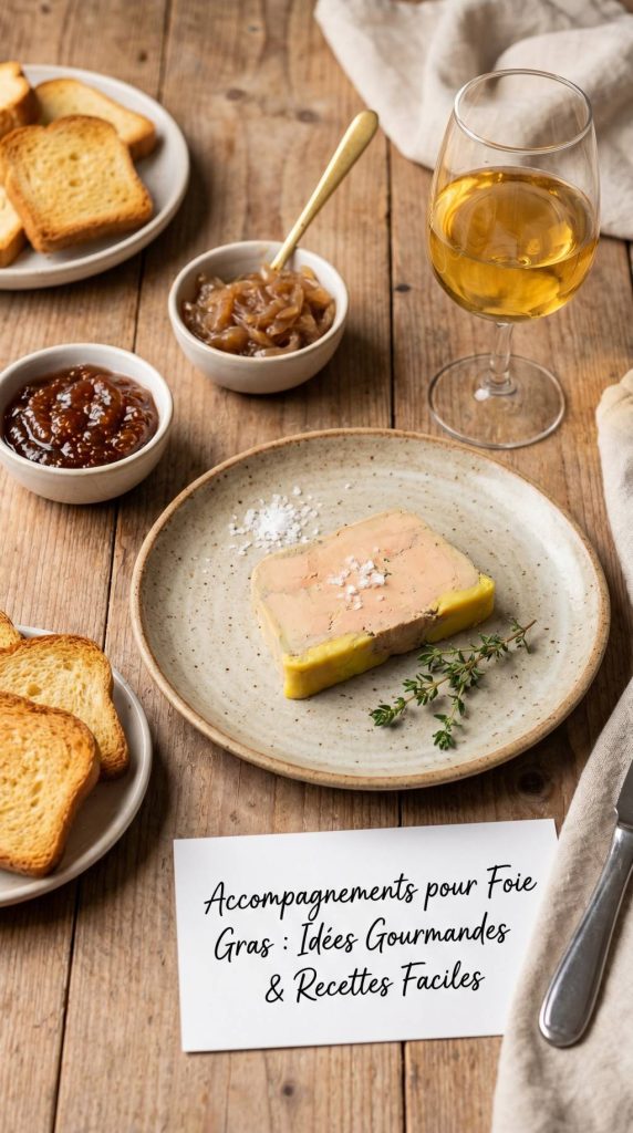 Accompagnement avec le foie gras : idées gourmandes et recettes faciles