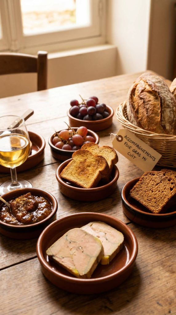 Accompagnement foie gras mi cuit : idées de recettes et d’accords gourmands