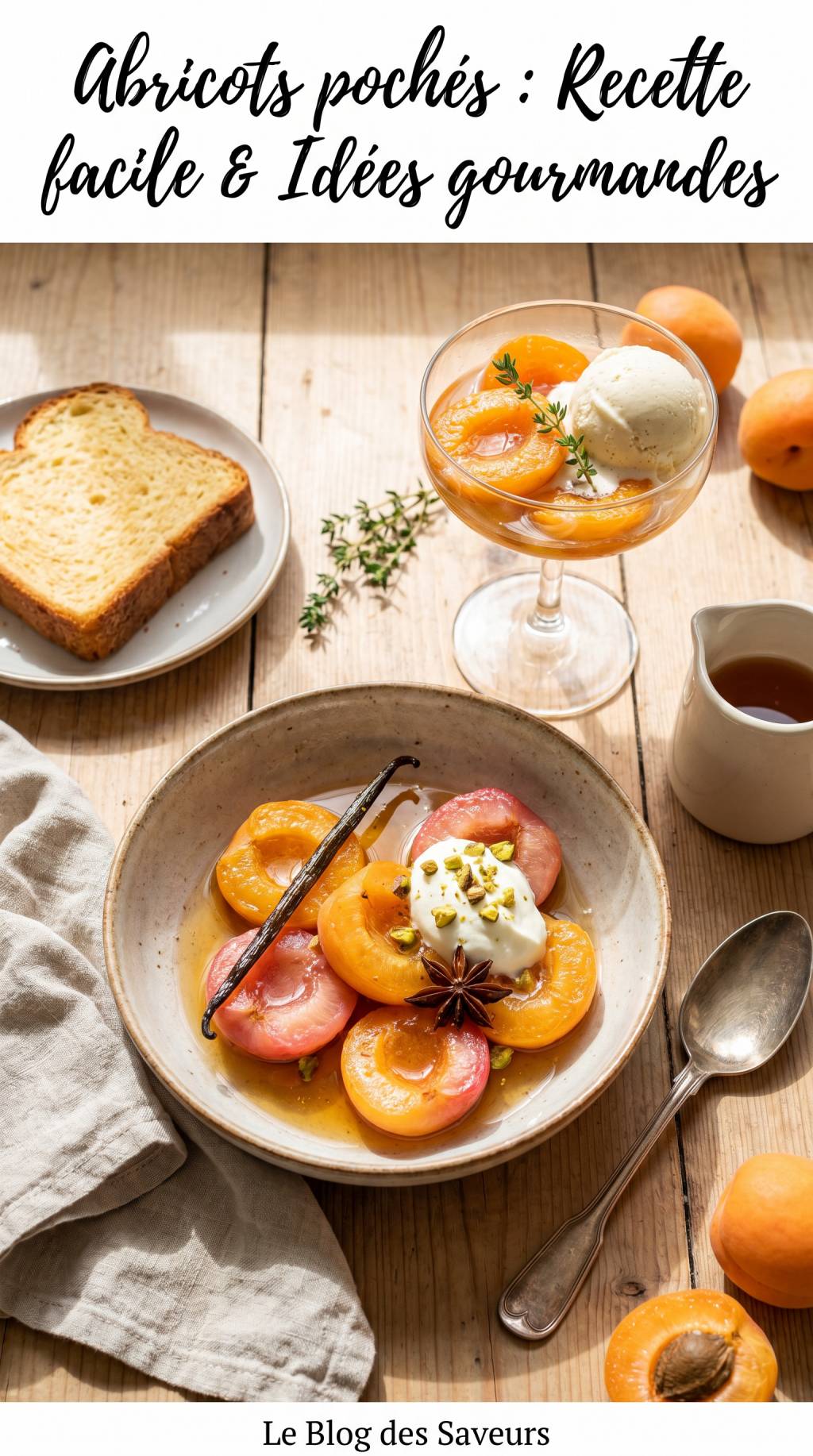 Abricots pochés : recette facile et idées gourmandes