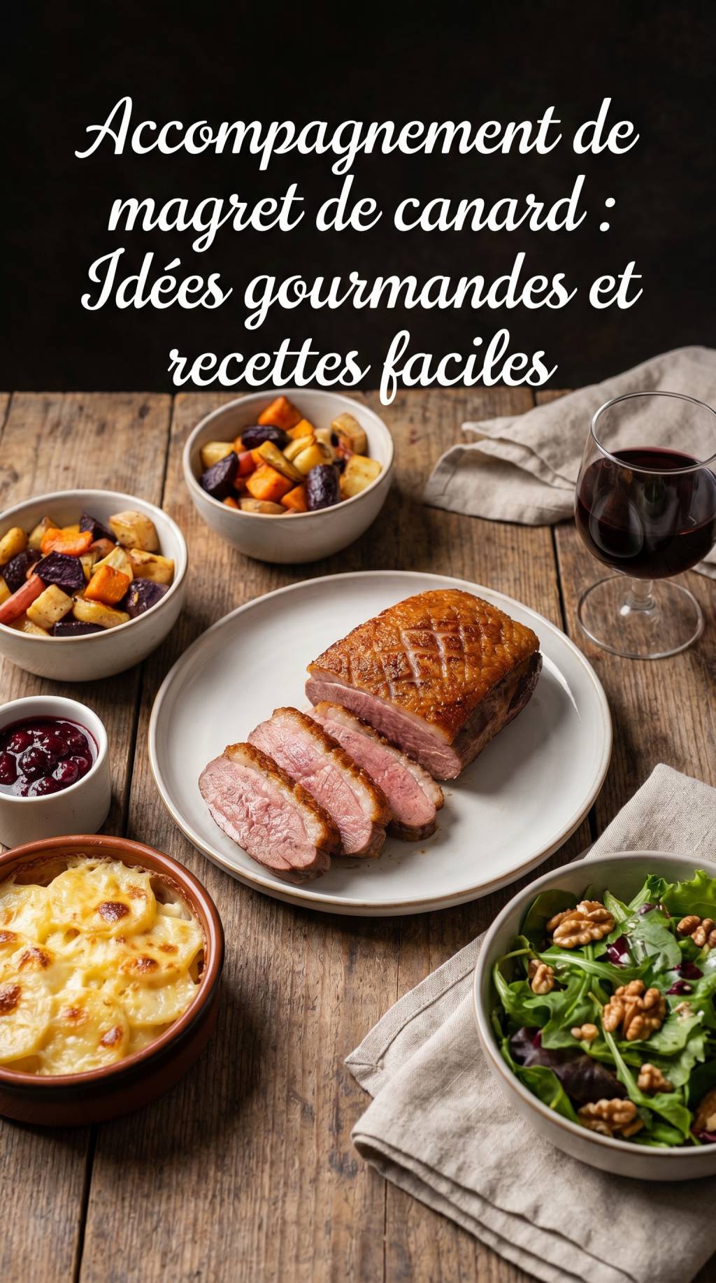 Accompagnement de magret de canard : idées gourmandes et recettes faciles