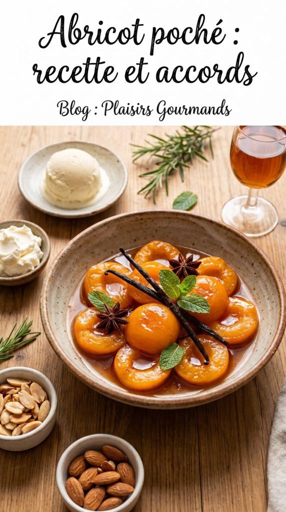 Abricot poché : recette facile et idées d’accords gourmands