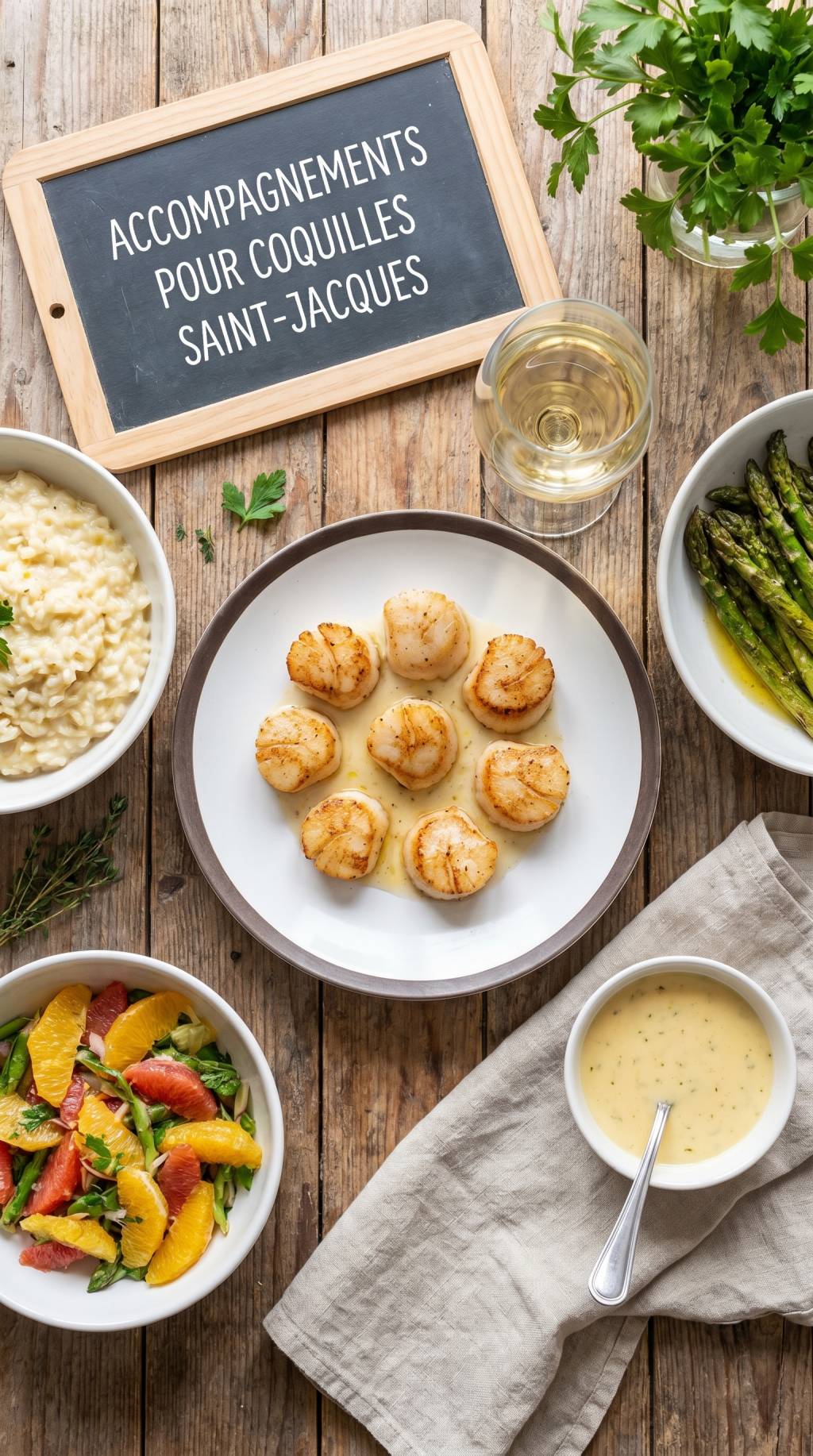 Accompagnement coquilles saint-jacques