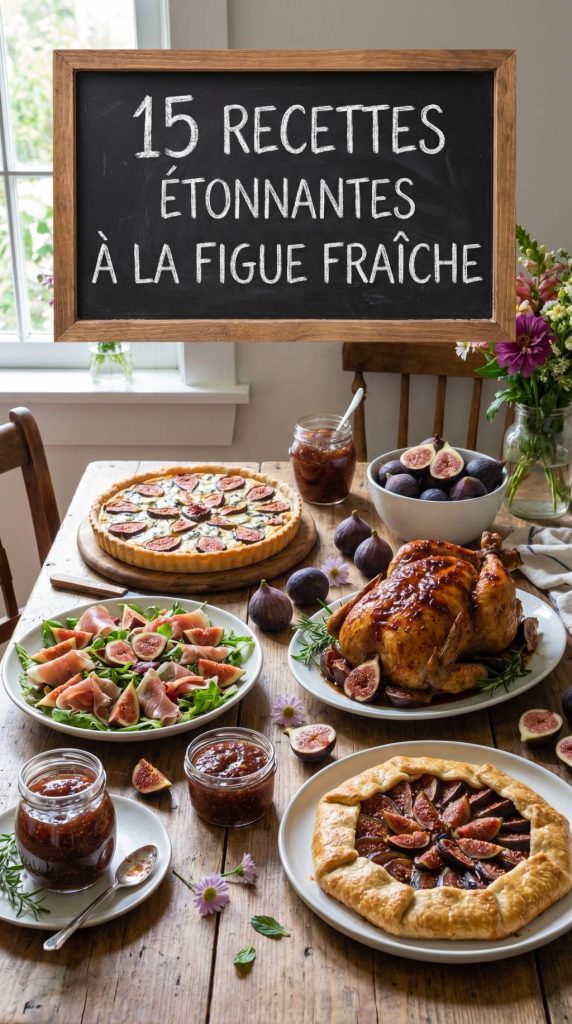 15 recettes étonnantes à la figue fraîche