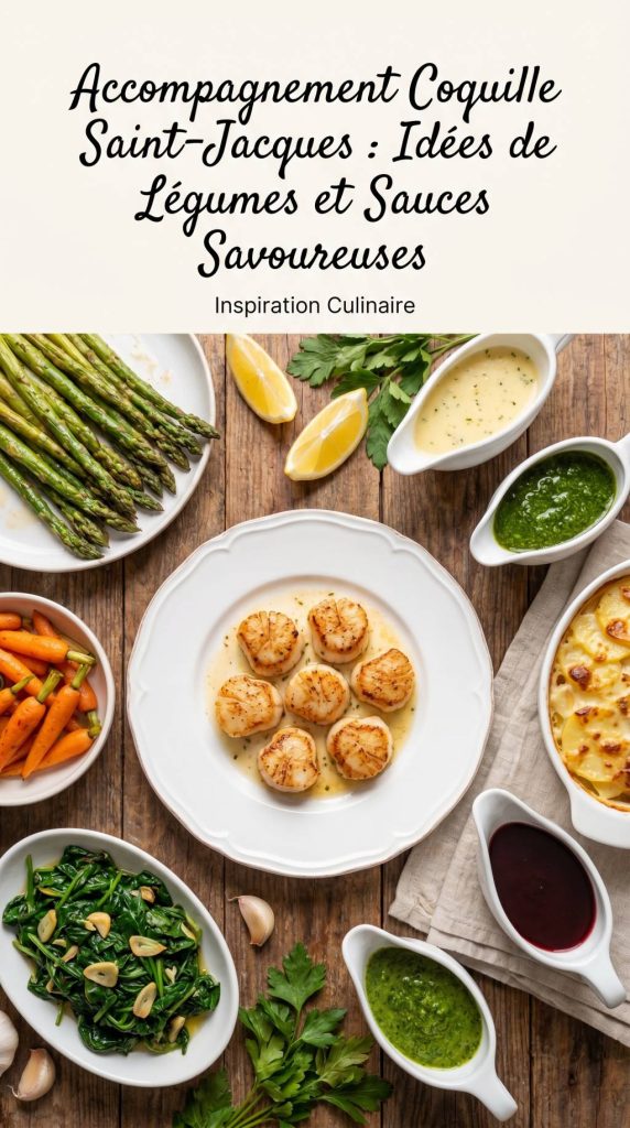 Accompagnement coquille saint-jacques : idées de légumes et de sauces savoureuses