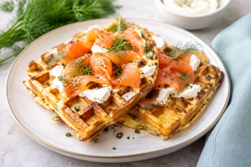 Gaufre saumon fromage frais : une recette savoureuse et facile à préparer