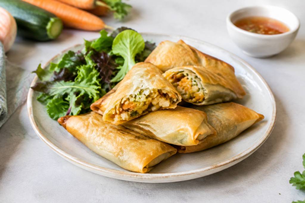 Bricks vegetarien : recette croustillante aux légumes de saison