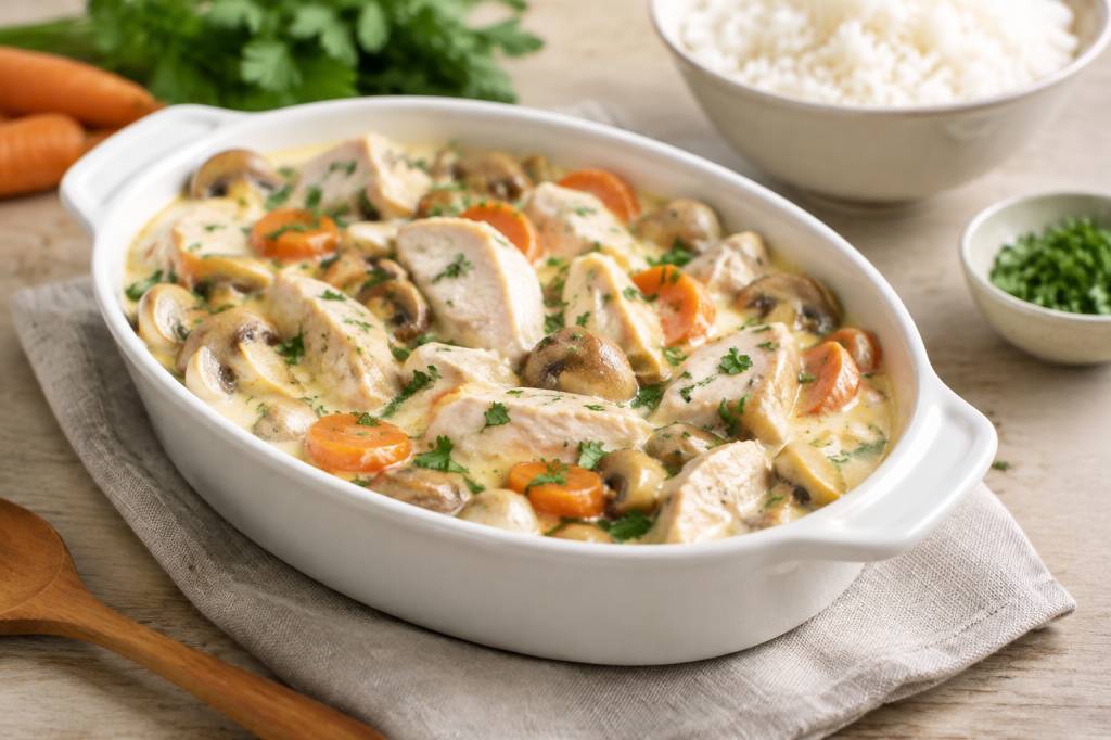 Blanquette de dinde au four : une recette savoureuse et facile à préparer